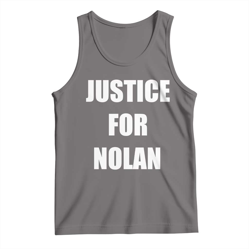 Justice for Nolan Tank Top Support and Rememberence Memorial TS10 Deep Heather Print Your Wear