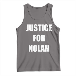 Justice for Nolan Tank Top Support and Rememberence Memorial TS10 Deep Heather Print Your Wear