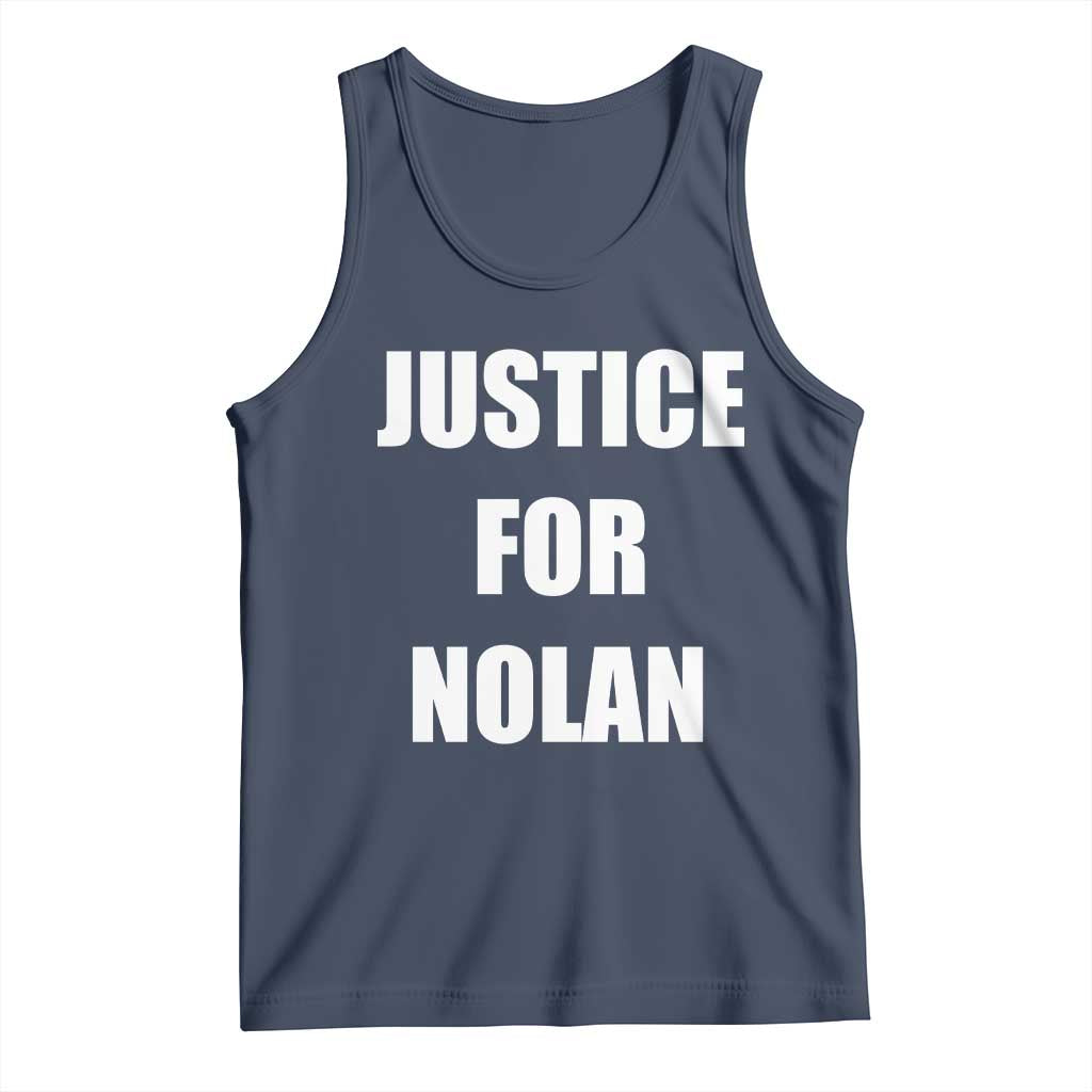 Justice for Nolan Tank Top Support and Rememberence Memorial TS10 Navy Print Your Wear