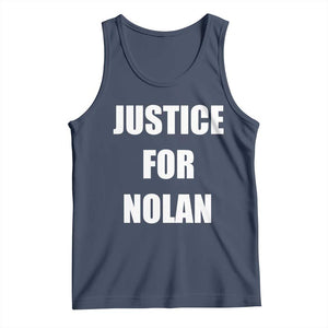 Justice for Nolan Tank Top Support and Rememberence Memorial TS10 Navy Print Your Wear
