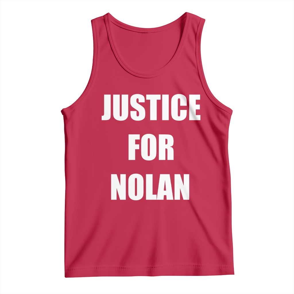 Justice for Nolan Tank Top Support and Rememberence Memorial TS10 Red Print Your Wear