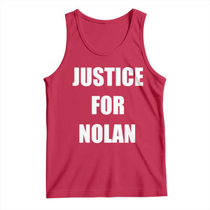 Justice for Nolan Tank Top Support and Rememberence Memorial TS10 Red Print Your Wear