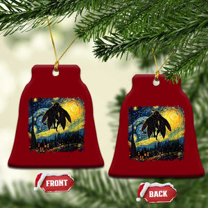 Mothman Ceramic Ornament Starry Night Van Gogh Cryptid Lover TS10 Print Your Wear