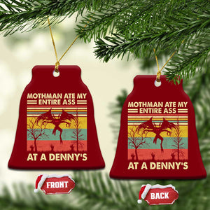 Funny Mothman Eat My Entire Ass Ceramic Ornament Vintage Cryptid Funny Mothman Meme TS10 Print Your Wear