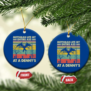 Funny Mothman Eat My Entire Ass Ceramic Ornament Vintage Cryptid Funny Mothman Meme TS10 1pc Blue Print Your Wear