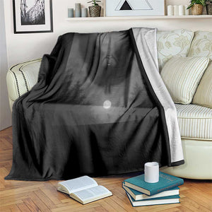 Mothman Throw Blanket Horror Poster Halloween Cryptid Lover TS10 Print Your Wear