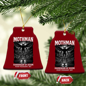 Mothman Ceramic Ornament Horror Poster Halloween Harbinger of Doom Cryptid Creature TS10 Print Your Wear