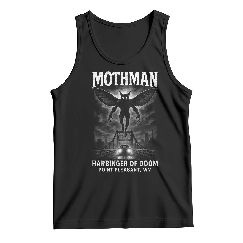 Mothman Tank Top Horror Poster Halloween Harbinger of Doom Cryptid Creature TS10 Black Print Your Wear
