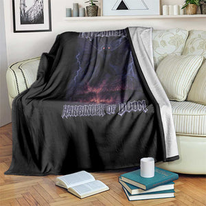 Mothman Throw Blanket Black Bridge Folk Horror Cryptid Fan TS10 Print Your Wear