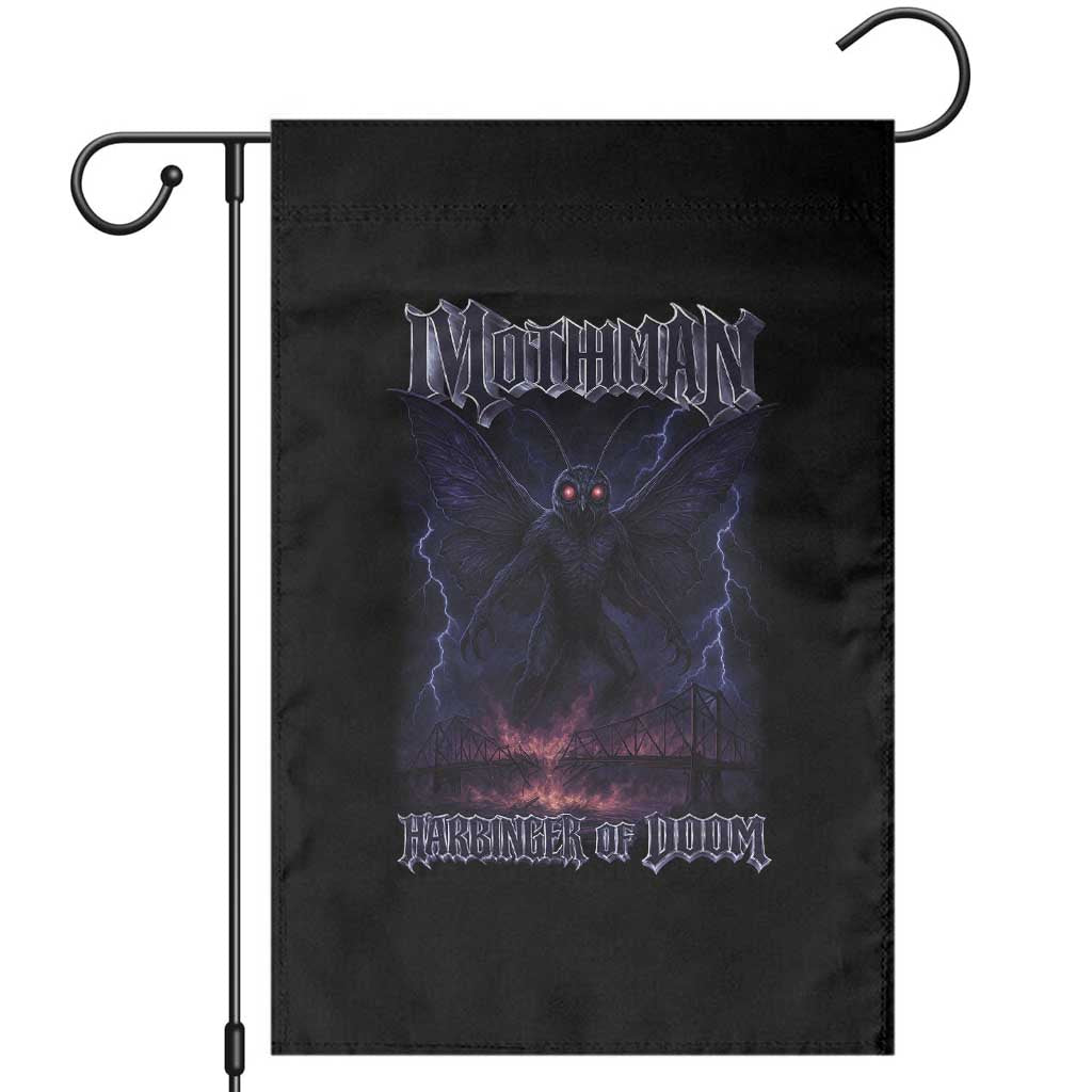 Mothman Garden Flag Black Bridge Folk Horror Cryptid Fan TS10 Black Print Your Wear