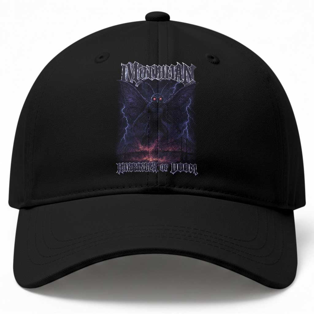 Mothman Baseball Cap Black Bridge Folk Horror Cryptid Fan TS10 Print Your Wear