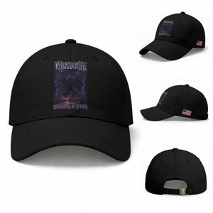 Mothman Baseball Cap Black Bridge Folk Horror Cryptid Fan TS10 Baseball Cap Universal Fit Black Print Your Wear