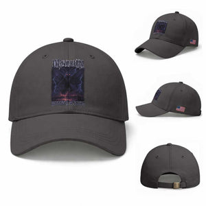 Mothman Baseball Cap Black Bridge Folk Horror Cryptid Fan TS10 Baseball Cap Universal Fit Dark Gray Print Your Wear