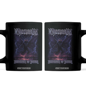 Mothman Coffee Mug Black Bridge Folk Horror Cryptid Fan TS10 Black Print Your Wear
