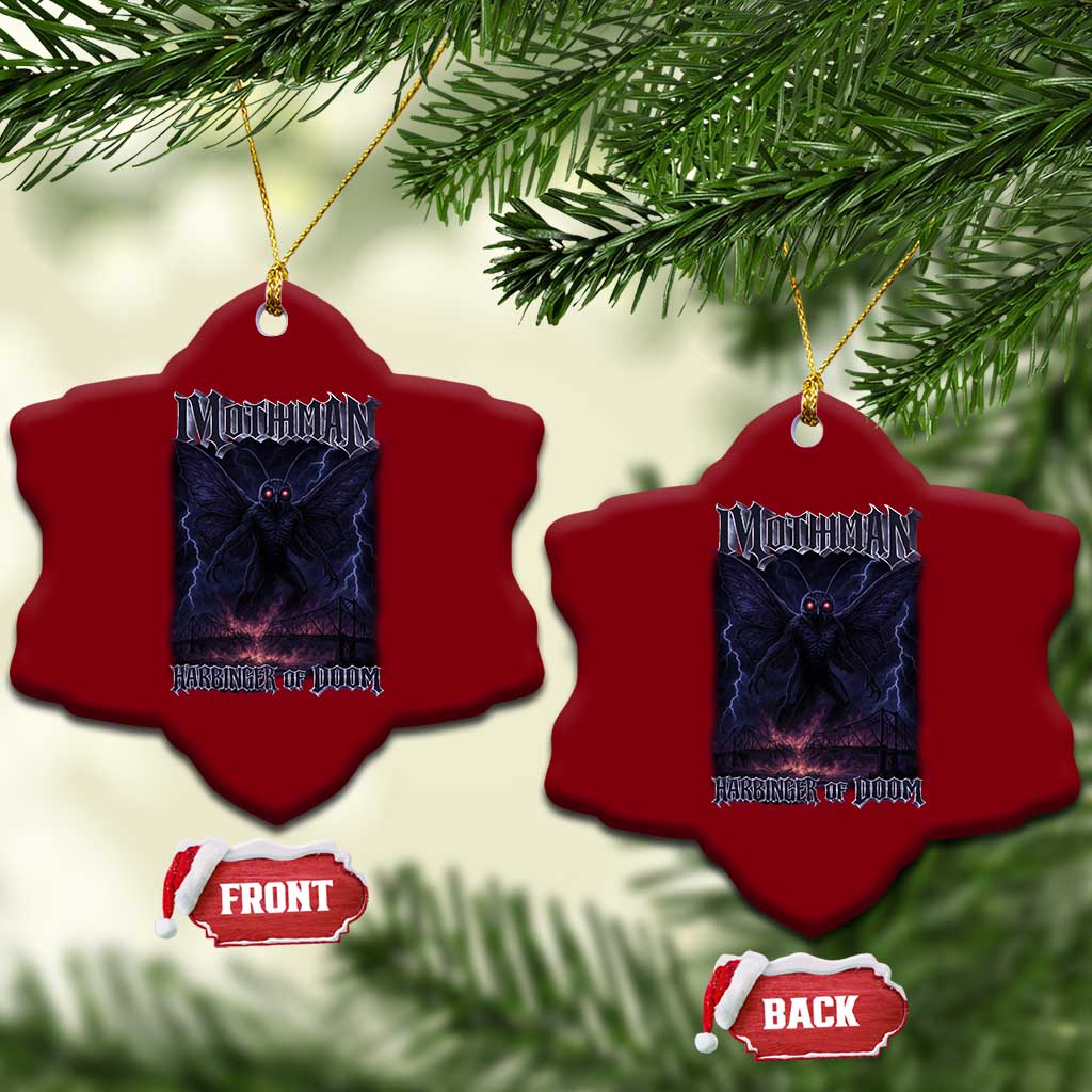 Mothman Ceramic Ornament Black Bridge Folk Horror Cryptid Fan TS10 Print Your Wear