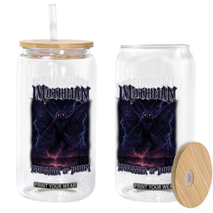 Mothman Glass Can Black Bridge Folk Horror Cryptid Fan TS10 Print Your Wear