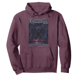 Mothman Hoodie Black Bridge Folk Horror Cryptid Fan TS10 Maroon Print Your Wear