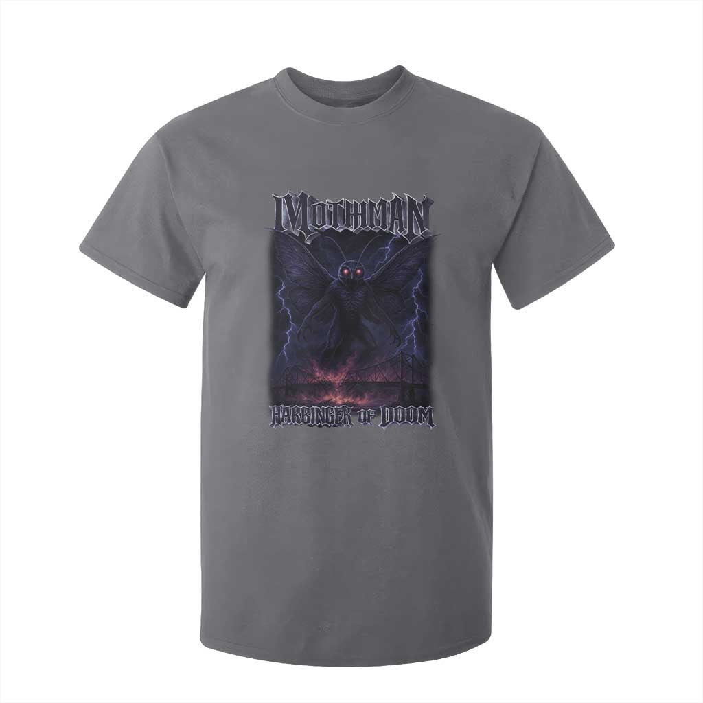 Mothman T Shirt For Kid Black Bridge Folk Horror Cryptid Fan TS10 Charcoal Print Your Wear