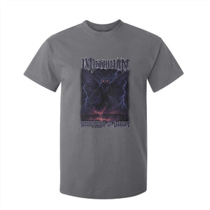Mothman T Shirt For Kid Black Bridge Folk Horror Cryptid Fan TS10 Charcoal Print Your Wear