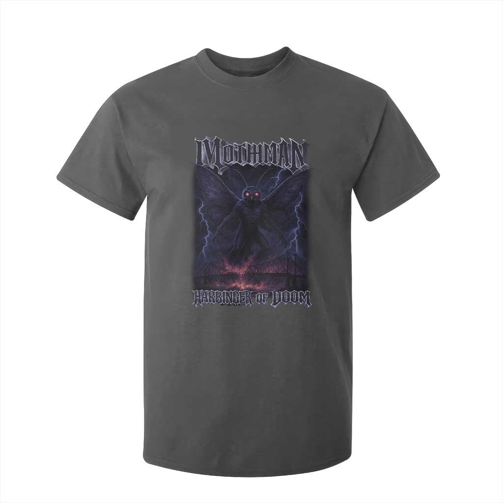 Mothman T Shirt For Kid Black Bridge Folk Horror Cryptid Fan TS10 Dark Heather Print Your Wear