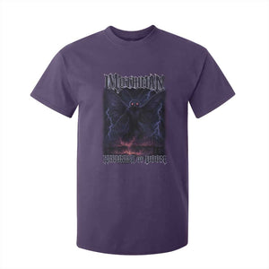 Mothman T Shirt For Kid Black Bridge Folk Horror Cryptid Fan TS10 Purple Print Your Wear