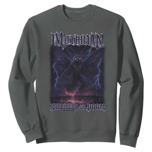 Mothman Sweatshirt Black Bridge Folk Horror Cryptid Fan TS10 Dark Heather Print Your Wear