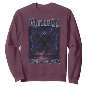 Mothman Sweatshirt Black Bridge Folk Horror Cryptid Fan TS10 Maroon Print Your Wear