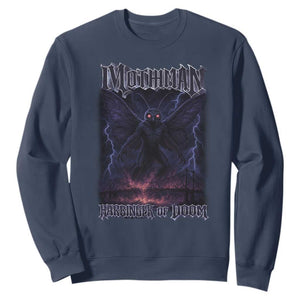 Mothman Sweatshirt Black Bridge Folk Horror Cryptid Fan TS10 Navy Print Your Wear