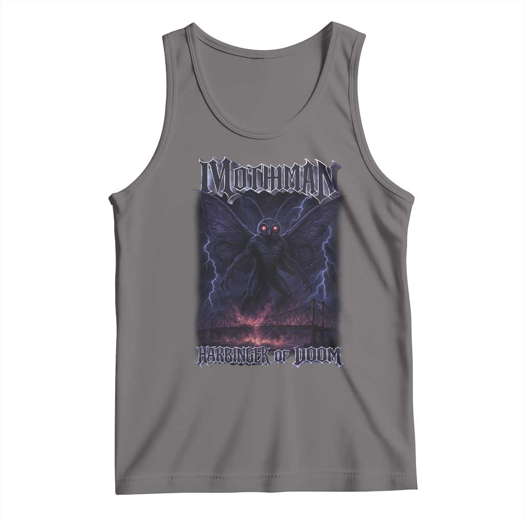 Mothman Tank Top Black Bridge Folk Horror Cryptid Fan TS10 Deep Heather Print Your Wear