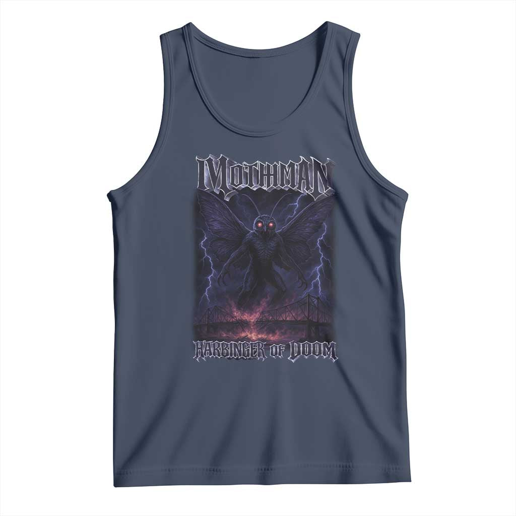 Mothman Tank Top Black Bridge Folk Horror Cryptid Fan TS10 Navy Print Your Wear