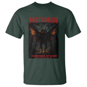 Mothman T Shirt Horror Harbinger of Doom Urban Myth Cryptid Creature TS10 Dark Forest Green Print Your Wear