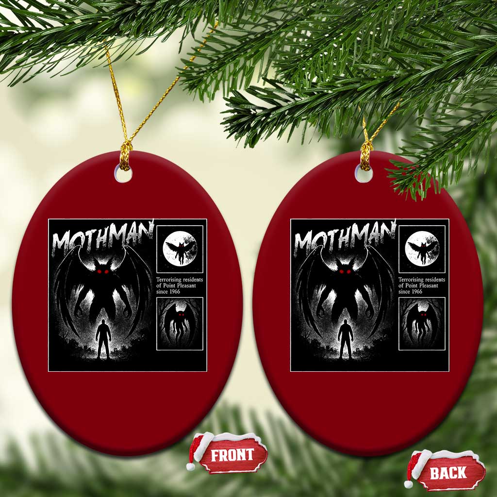Mothman Ceramic Ornament Retro Horror Manga Urban Myth Cryptid Creature TS10 Print Your Wear