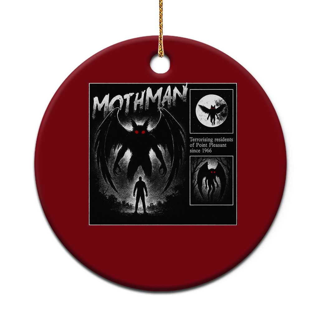 Mothman Ceramic Ornament Retro Horror Manga Urban Myth Cryptid Creature TS10 1pc Red Print Your Wear