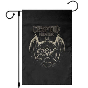Retro Cryptid Hunter Garden Flag Mothman Bigfoot Loch Ness Monster Cryptids TS10 Black Print Your Wear