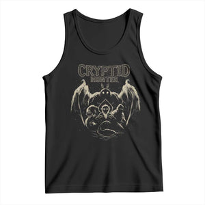 Retro Cryptid Hunter Tank Top Mothman Bigfoot Loch Ness Monster Cryptids TS10 Black Print Your Wear