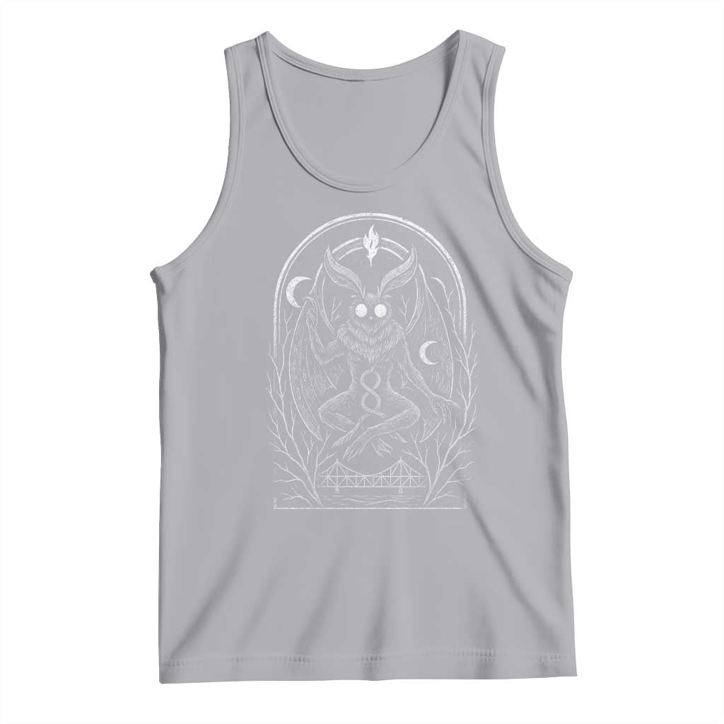 Mothman Tank Top Cryptid Paranormal Occult Horror Gothic Monster TS10 Athletic Heather Print Your Wear