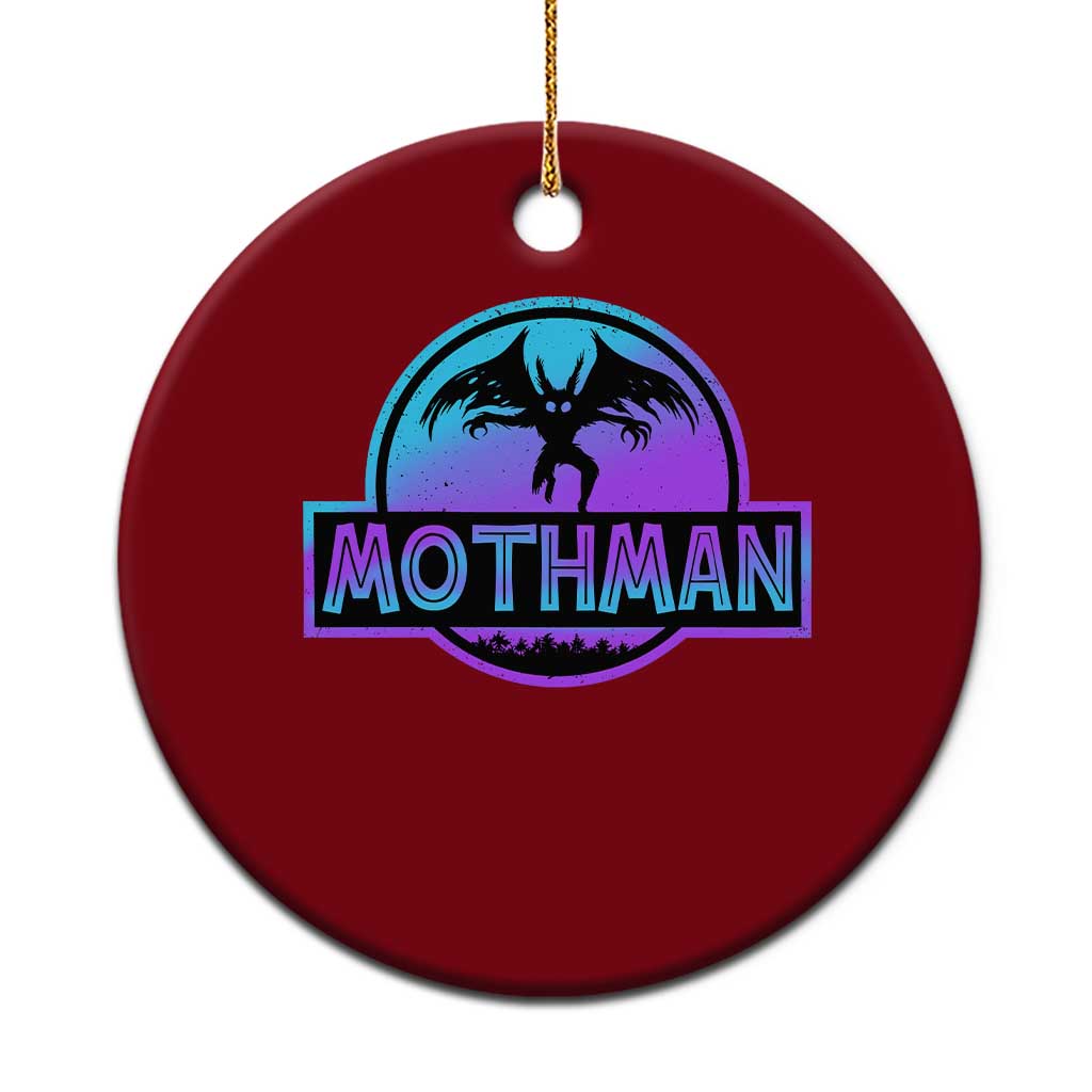 Mothman Ceramic Ornament Retro Neon Cryptid Paranormal Horror Monster TS10 1pc Red Print Your Wear