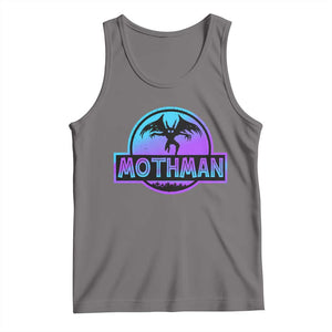 Mothman Tank Top Retro Neon Cryptid Paranormal Horror Monster TS10 Deep Heather Print Your Wear