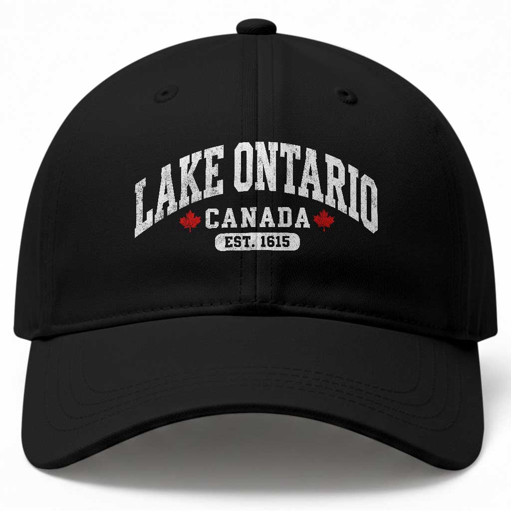 Lake Ontario Canada Baseball Cap Great Lakes Vintage Retro Souvenir Gift