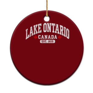 Lake Ontario Canada Ceramic Ornament Great Lakes Vintage Retro Souvenir Gift