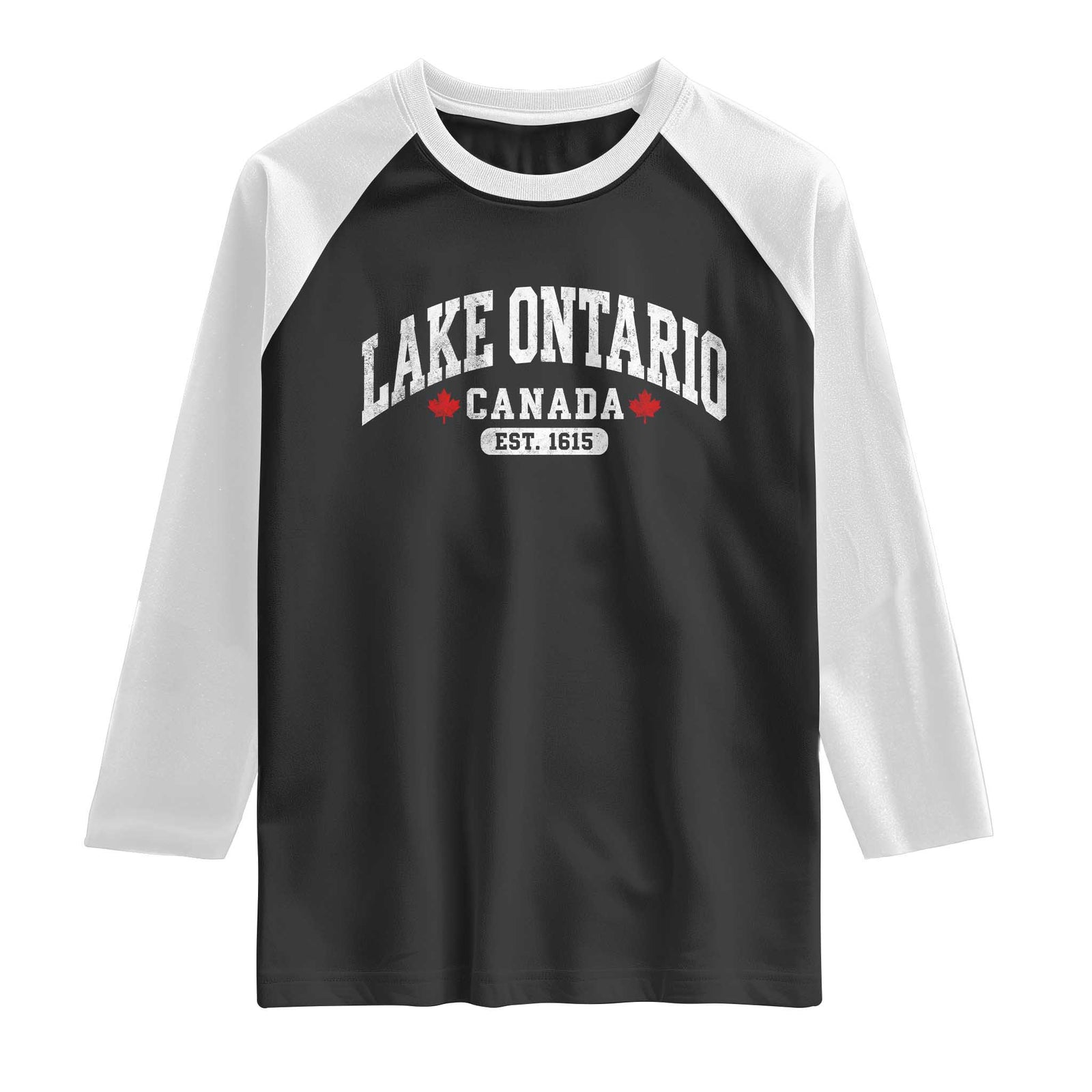 Lake Ontario Canada Raglan Shirt Great Lakes Vintage Retro Souvenir Gift