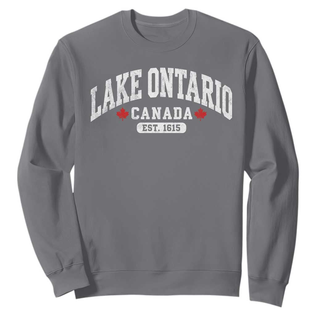 Lake Ontario Canada Sweatshirt Great Lakes Vintage Retro Souvenir Gift