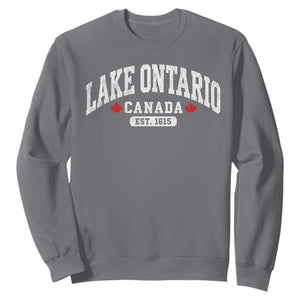 Lake Ontario Canada Sweatshirt Great Lakes Vintage Retro Souvenir Gift