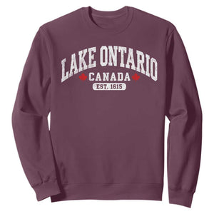 Lake Ontario Canada Sweatshirt Great Lakes Vintage Retro Souvenir Gift
