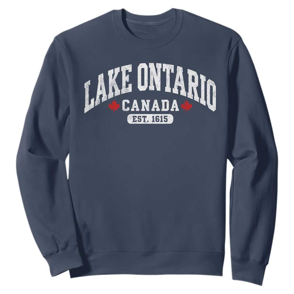 Lake Ontario Canada Sweatshirt Great Lakes Vintage Retro Souvenir Gift