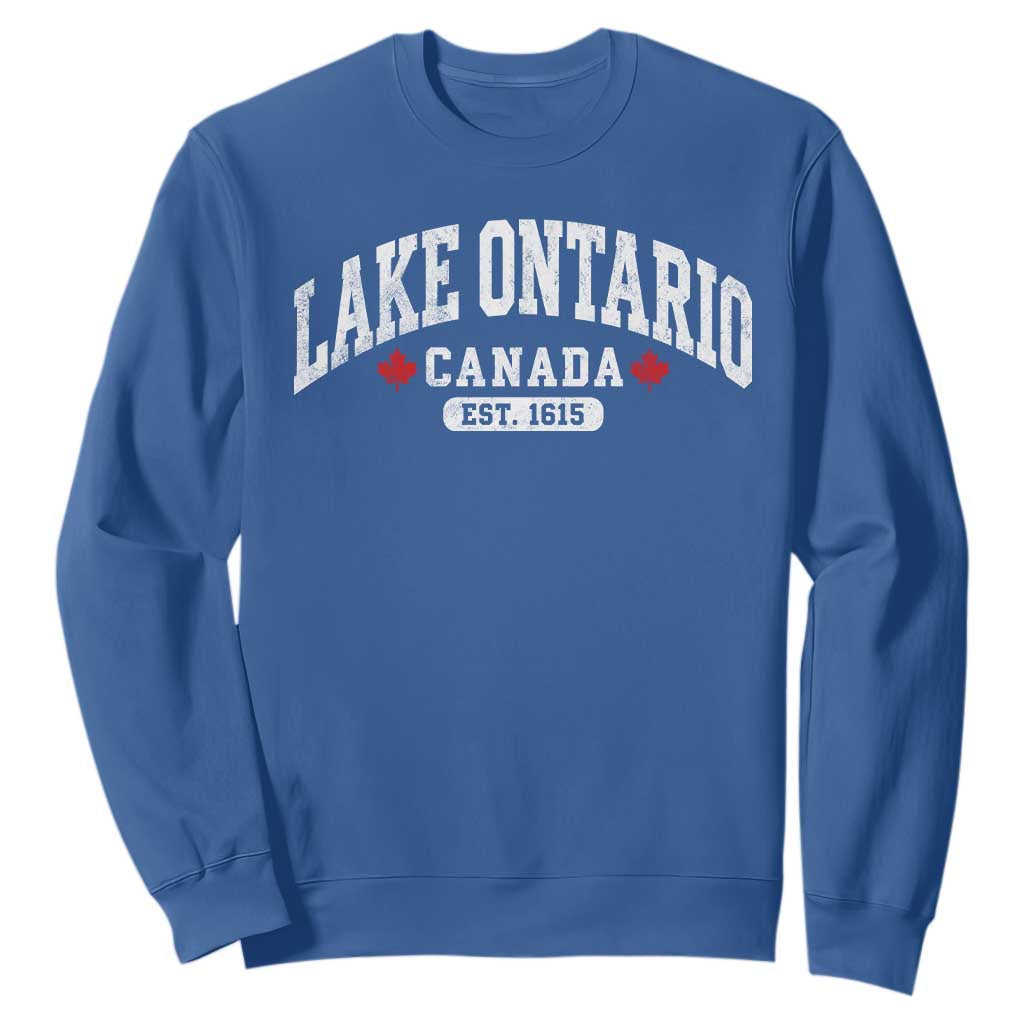 Lake Ontario Canada Sweatshirt Great Lakes Vintage Retro Souvenir Gift