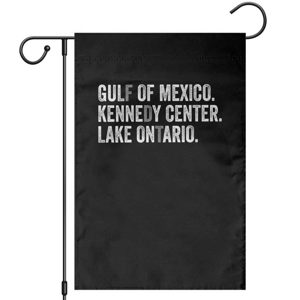 Retro FDT Lake Ontario Garden Flag Gulf Of Mexico Kennedy Center Funny Protest