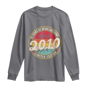 16th Birthday Long Sleeve Shirt Vintage 2010 Limited Edition Funny 16 Year Old Gift