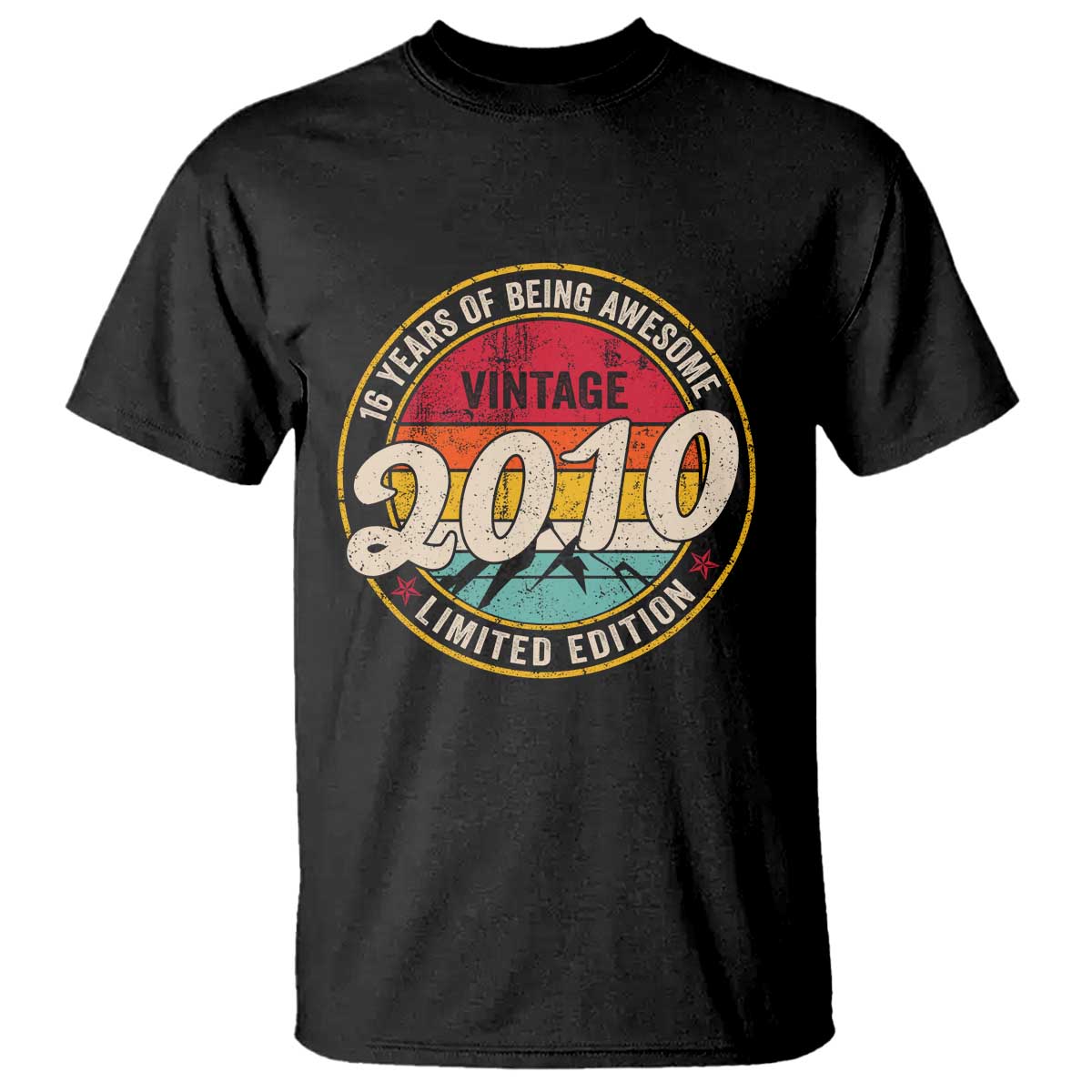 16th Birthday T Shirt Vintage 2010 Limited Edition Funny 16 Year Old Gift