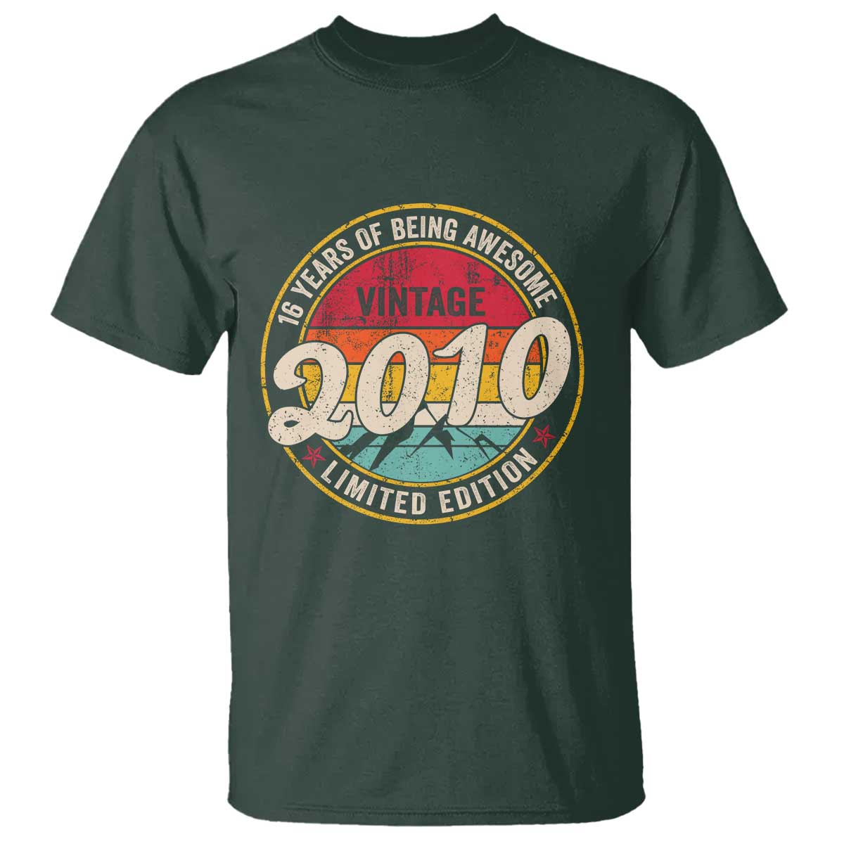 16th Birthday T Shirt Vintage 2010 Limited Edition Funny 16 Year Old Gift